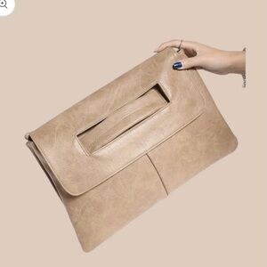 Chic Beige Women's Clutch